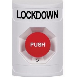 STI SS2301LD-EN Stopper Station – White – Push and Turn Reset – Lockdown Label
